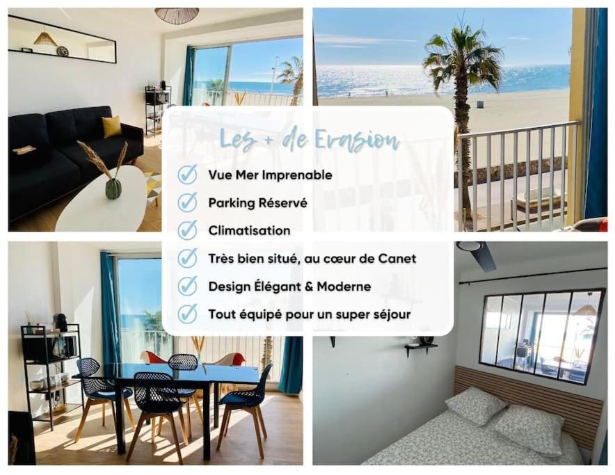 Evasion - Superbe Vue Mer ! Canet-en-Roussillon Esterno foto